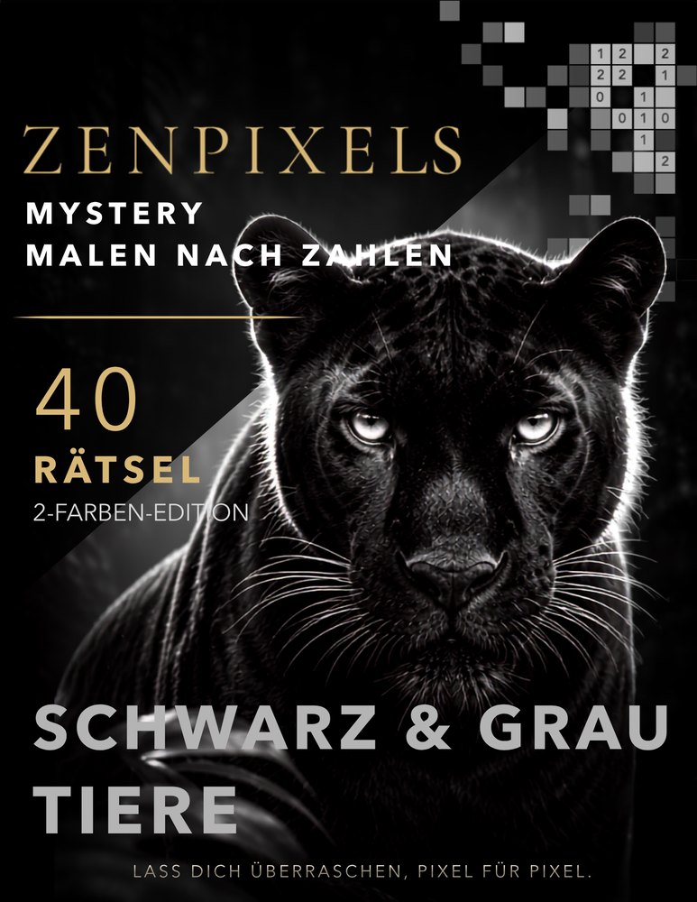 Cover: Schwarz & Grau Tiere